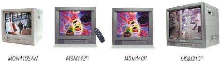immagine raffigurante la gamma di monitor a colore SICURIT